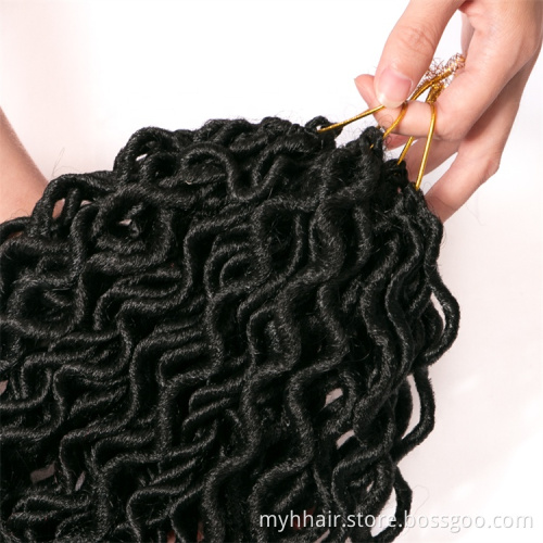 curly 16 inch Crochet Braid hair 75g/pack,24 strands/pack Synthetic Braiding Hair extensions Soft Dread Locks Crochet Braids